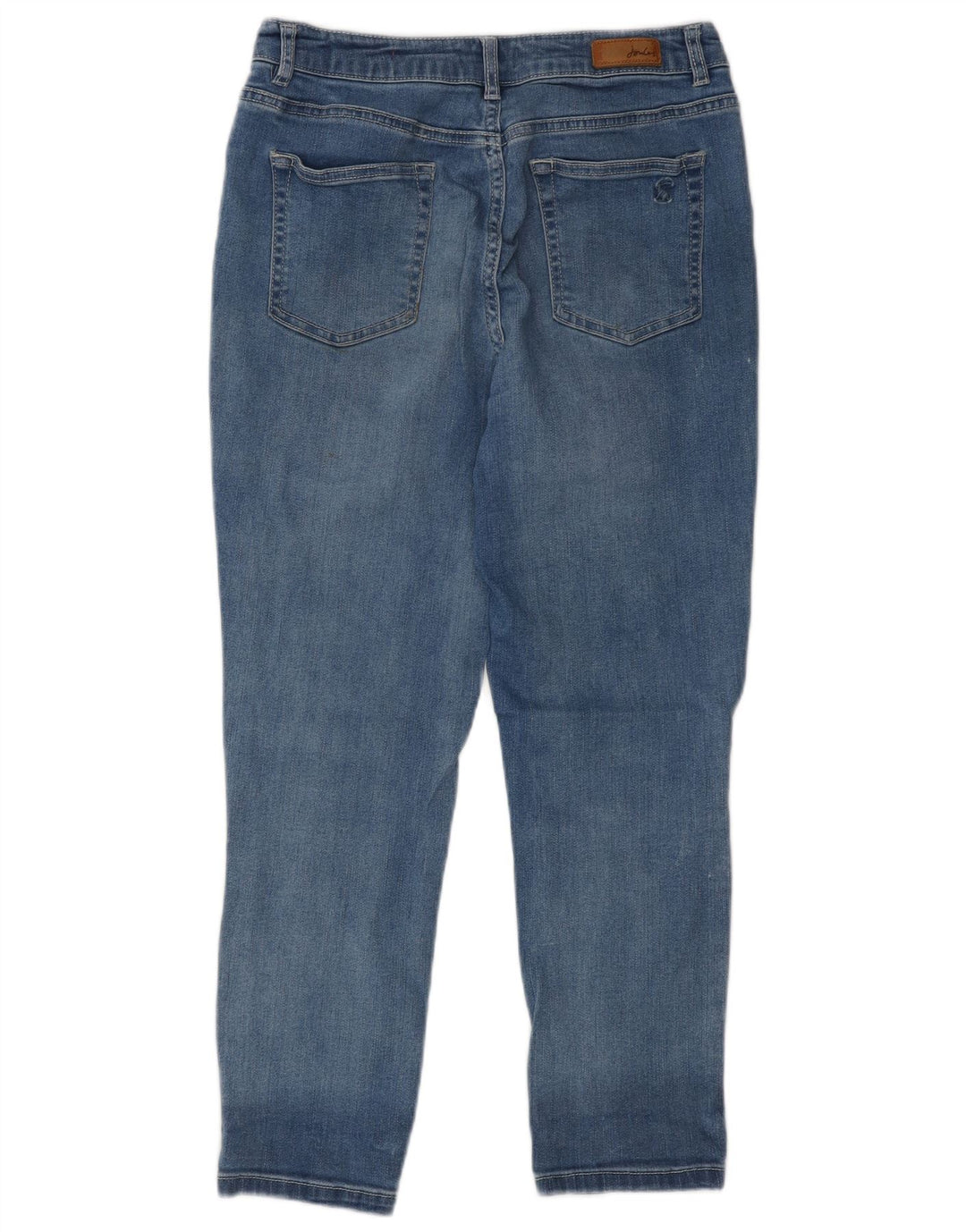 Calça jeans feminina Joules UK 12 médio W30 L25 algodão azul