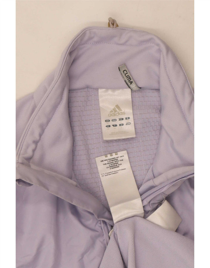 Adidas Womens Clima 365 Tracksuit Top Jacket UK 12 Médio Roxo Poliéster