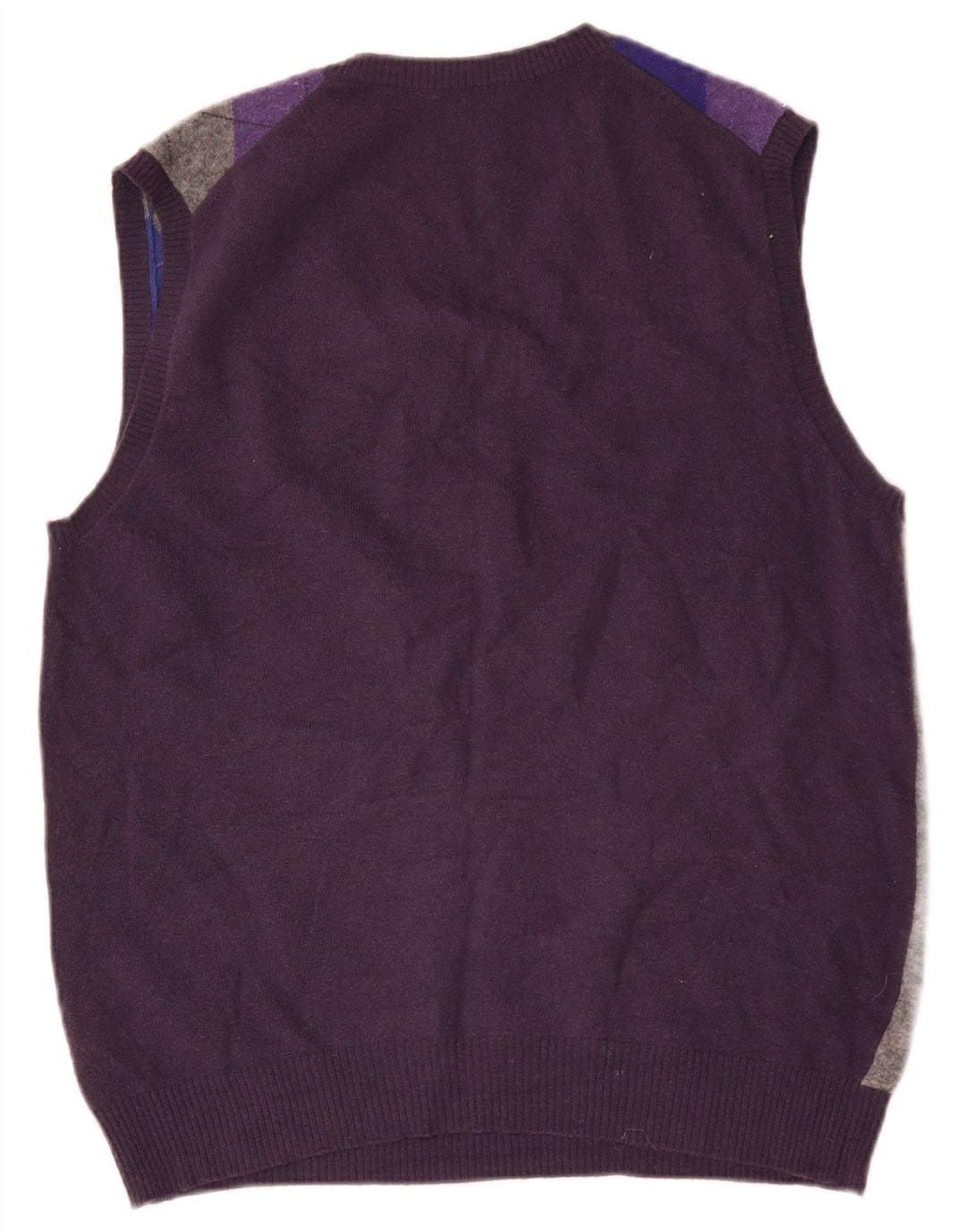Benetton Colete masculino regata médio azul marinho Argyle/Diamante