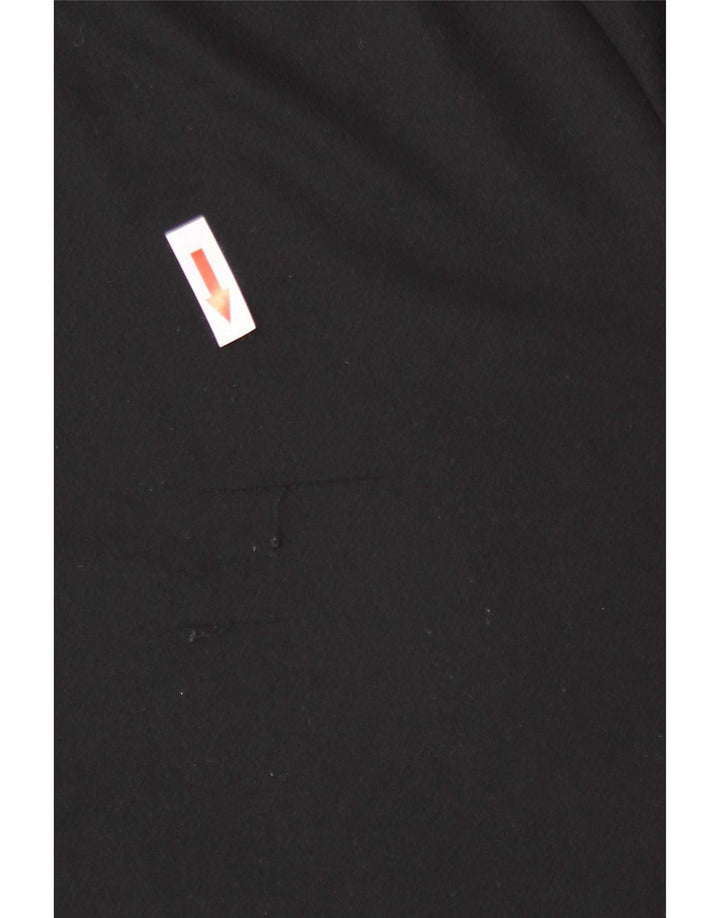 Adidas Mens Climalite Camiseta Top Grande Preto Colorblock Poliéster