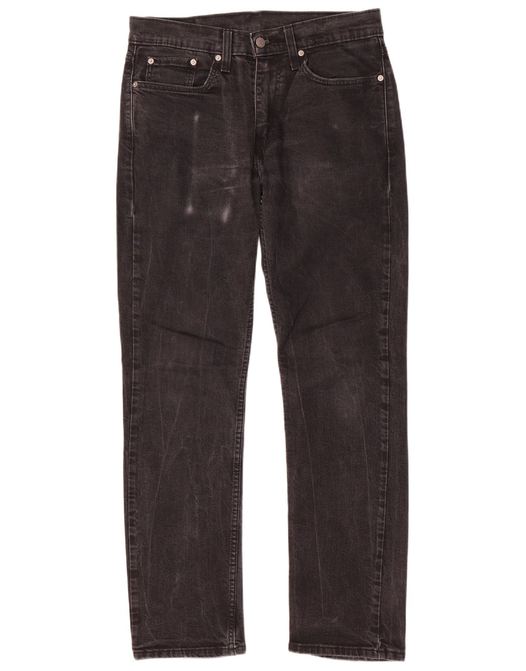 Levi's Masculino 514 Straight Jeans W31 L32 Algodão Preto
