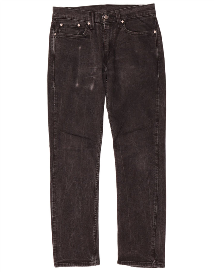 Levi's Masculino 514 Straight Jeans W31 L32 Algodão Preto