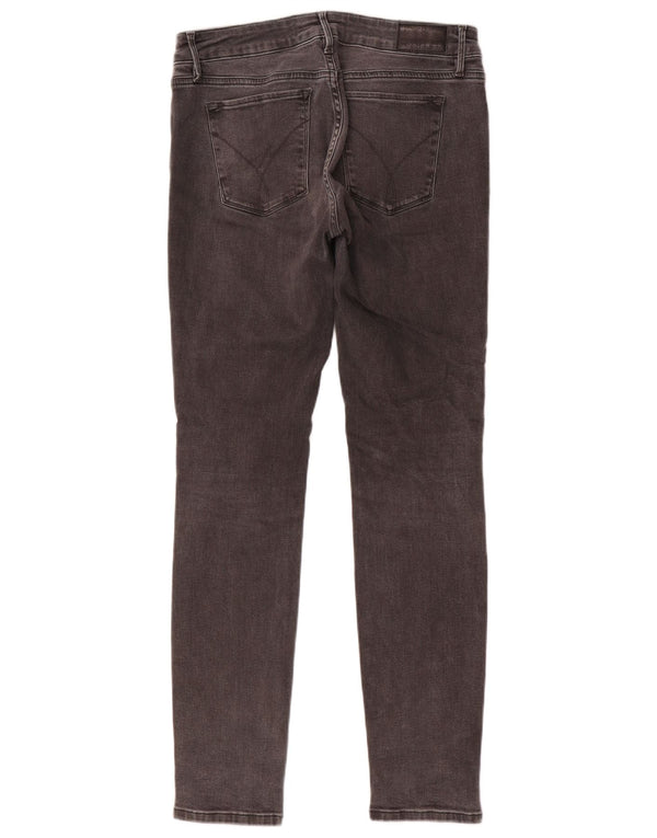 Calça jeans skinny feminina Calvin Klein W30 L32 algodão cinza