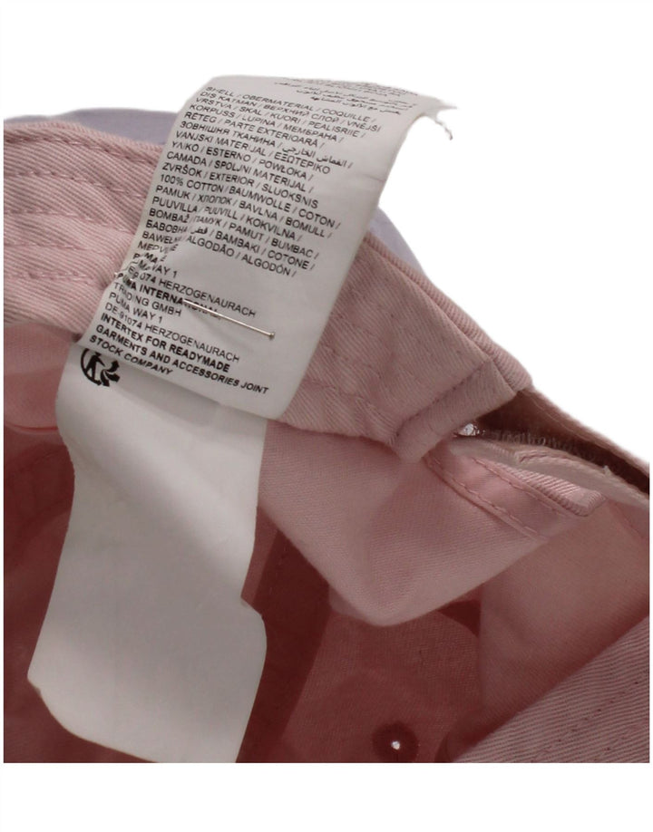 Boné de beisebol gráfico feminino Puma tamanho único algodão rosa