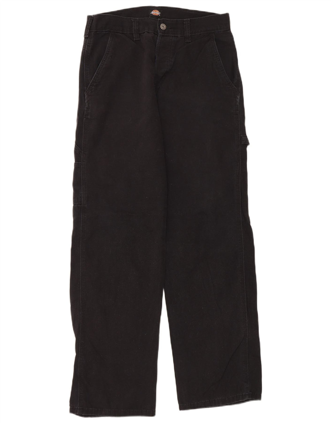 Calças cargo retas masculinas Dickies W30 L32 algodão preto