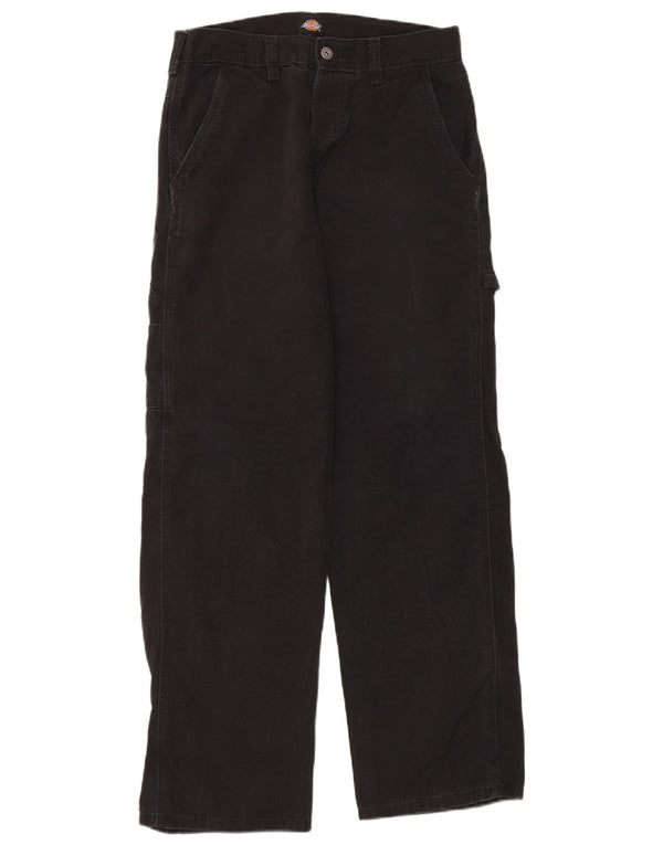 Calças cargo retas masculinas Dickies W30 L32 algodão preto