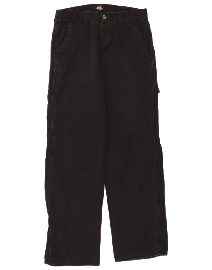 Calças cargo retas masculinas Dickies W30 L32 algodão preto