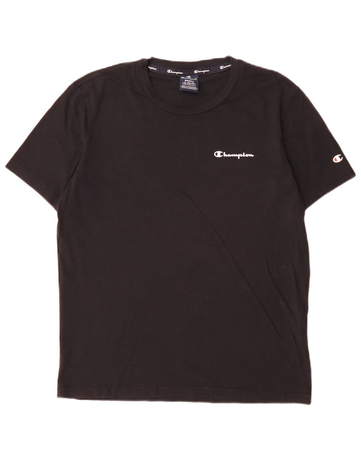 Camiseta masculina Champion pequena de algodão preto