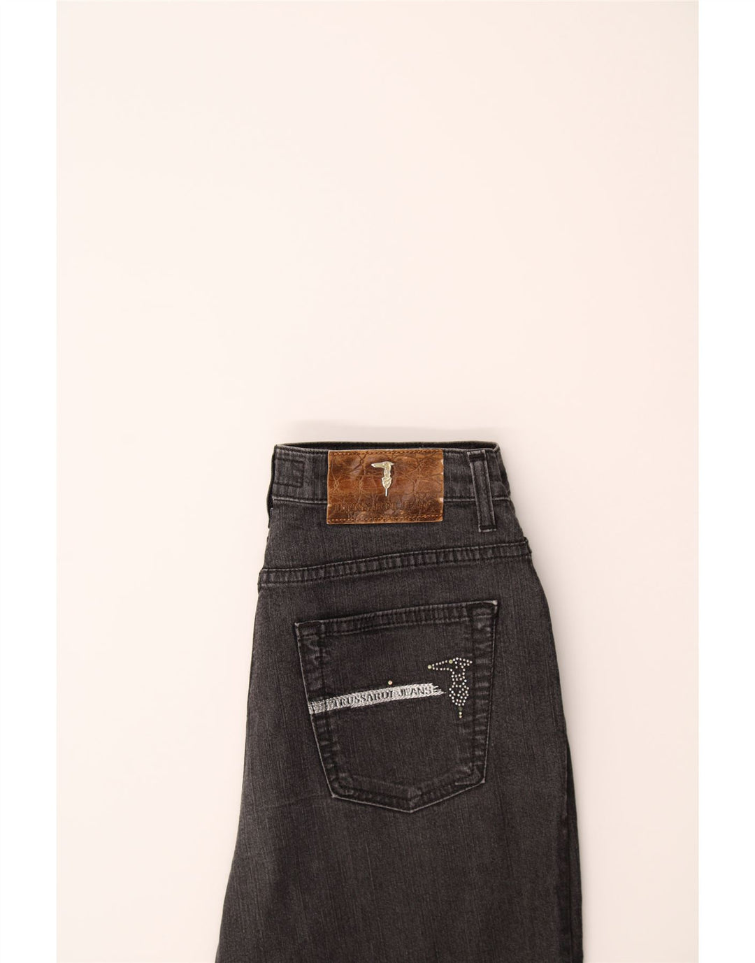 TRUSSARDI Womens Straight Jeans W28 L32 Grey Vintage Trussardi and Second-Hand Trussardi from Messina Hembry 