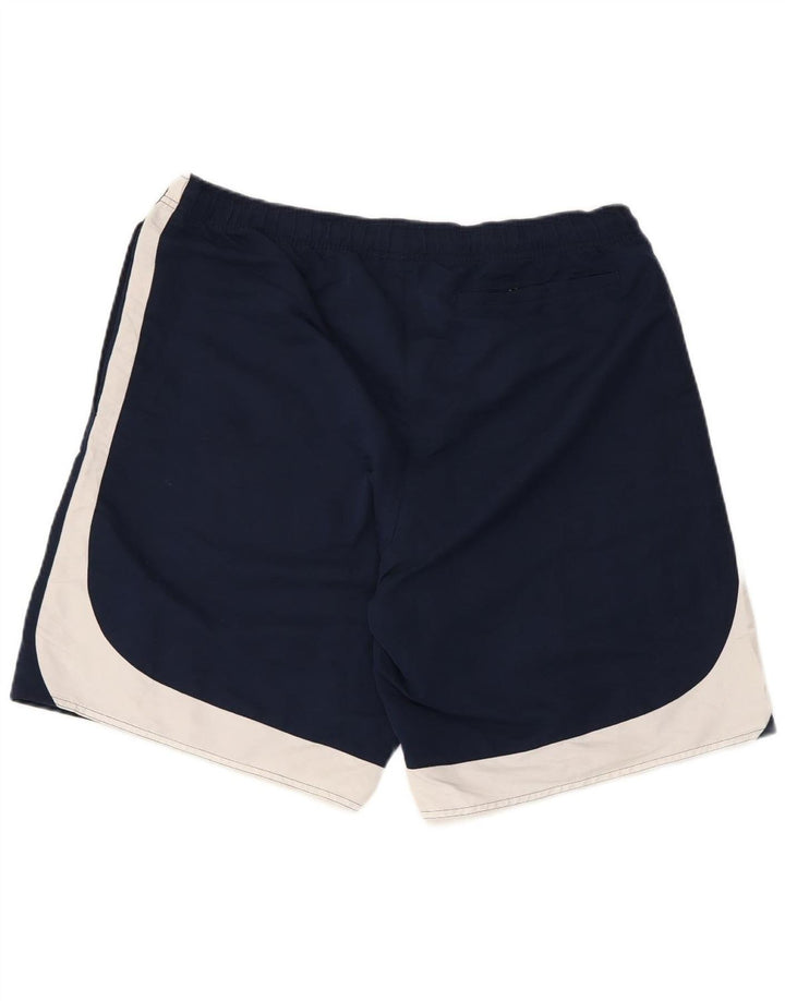 Shorts esportivos masculinos Nike XL azul marinho colorblock poliéster