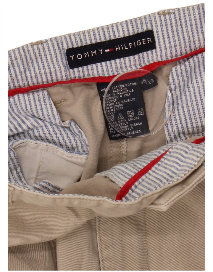 Calça cargo reta masculina TOMMY HILFIGER W36 L29 algodão bege