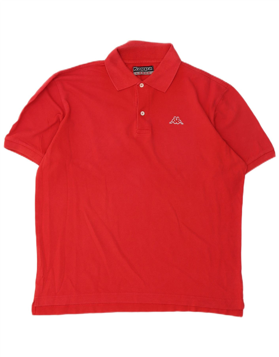 Camisa polo masculina Kappa grande algodão vermelho