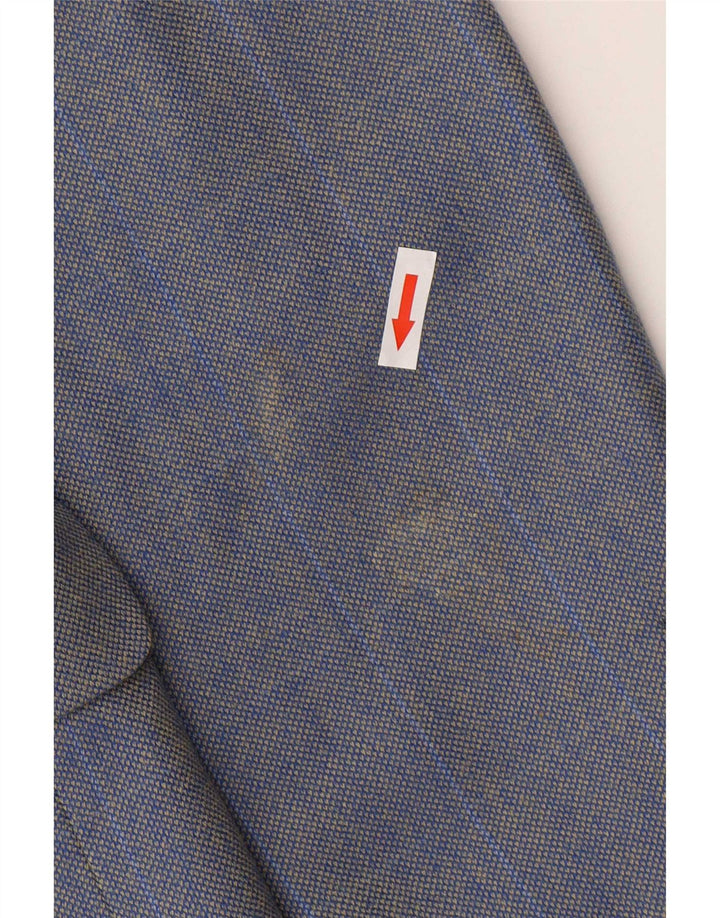 Jaqueta blazer masculina Berkley com 3 botões IT 50 grande lã azul