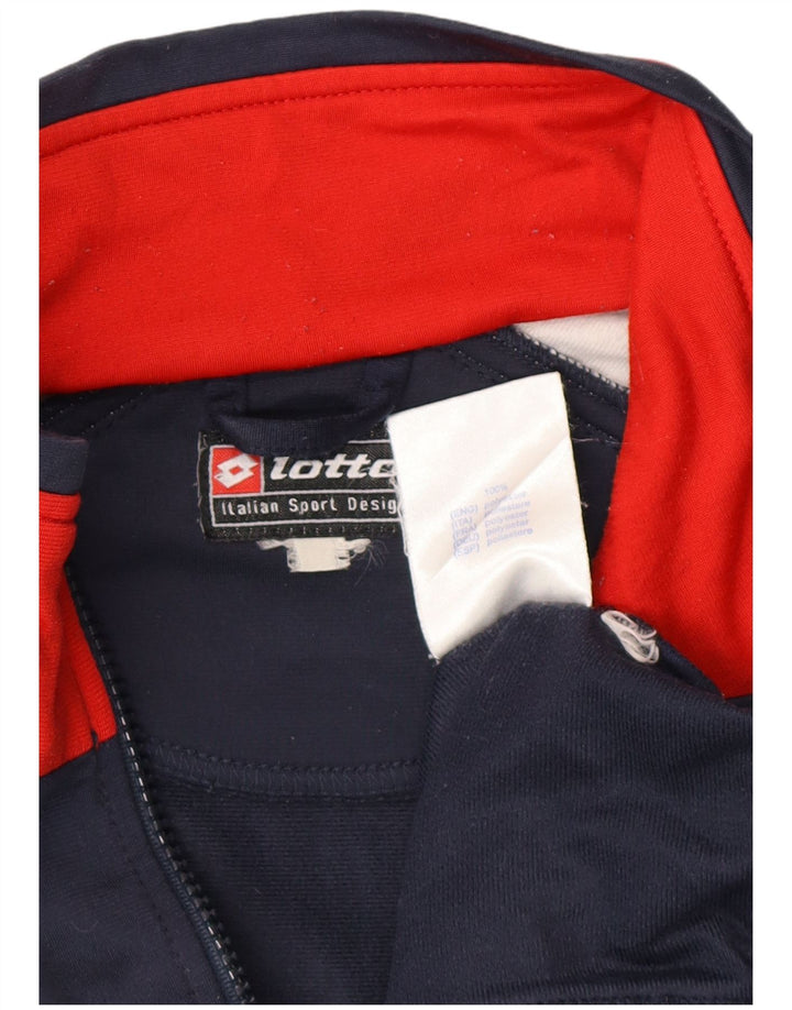 LOTTO Mens Treino Top Jaqueta Grande Azul Marinho Colourblock Poliéster