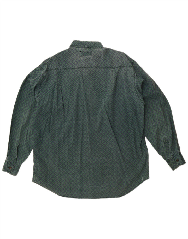 Camisa masculina Spitfire verde médio floral