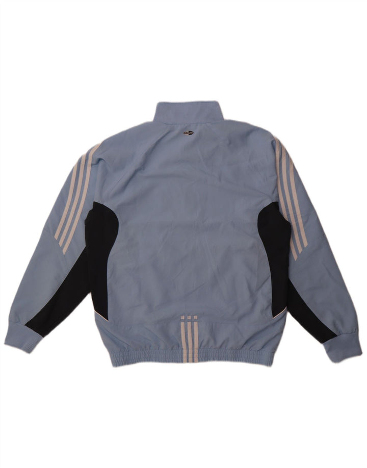 Adidas Mens Climalite Tracksuit Top Jacket UK 38/40 Medium Blue Colourblock