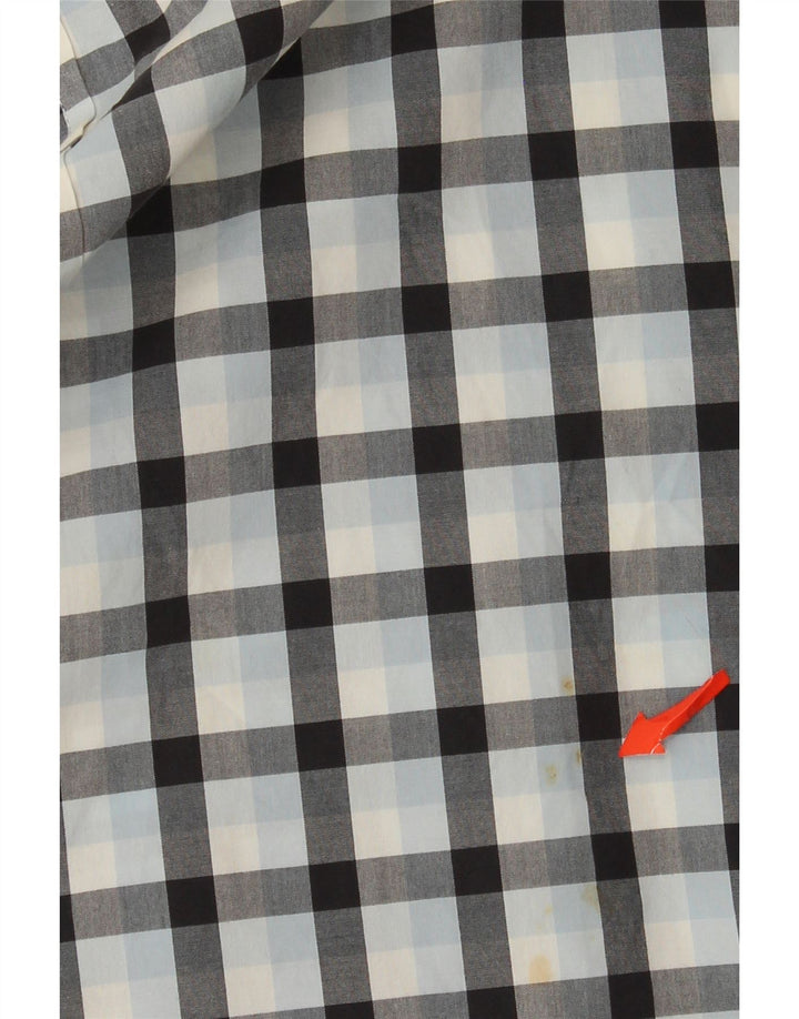 Camisa masculina Timberland Regular Fit grande algodão xadrez azul