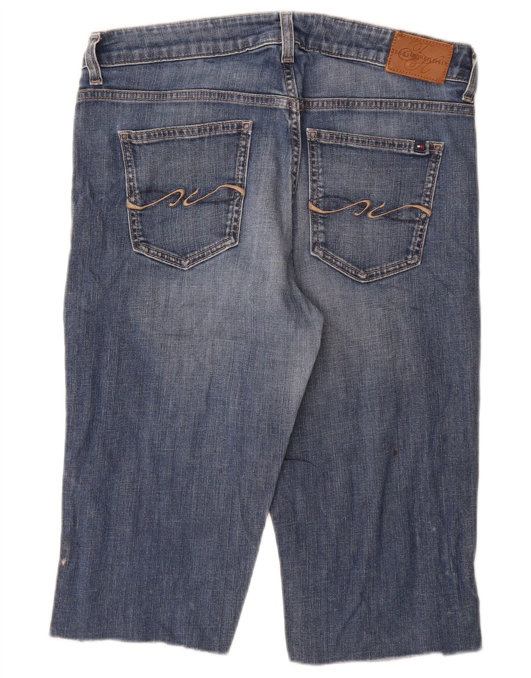 Shorts jeans feminino Tommy Hilfiger W30 algodão azul médio