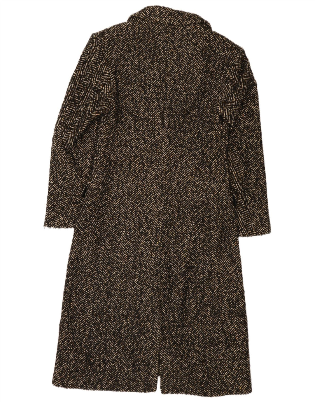 Sobretudo feminino Zara UK 10 pequeno acrílico espinha de peixe preto