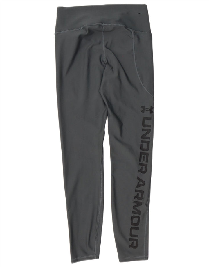 Under Armour Womens Graphic Leggings UK 12 poliéster cinza médio