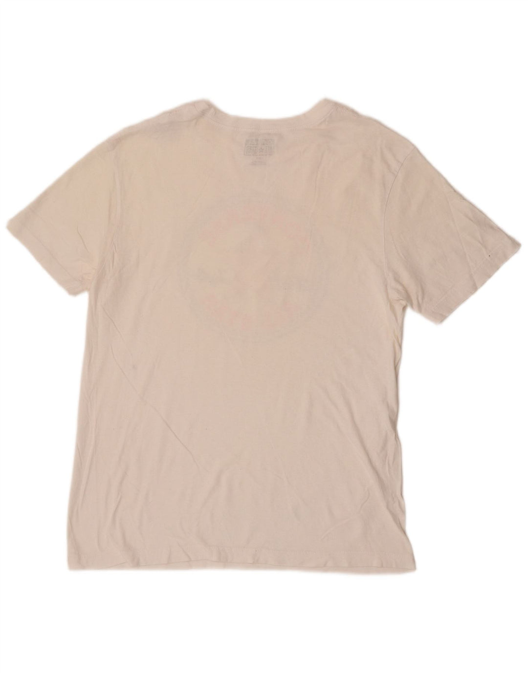 Camiseta masculina Converse com estampa gráfica pequena de algodão off white