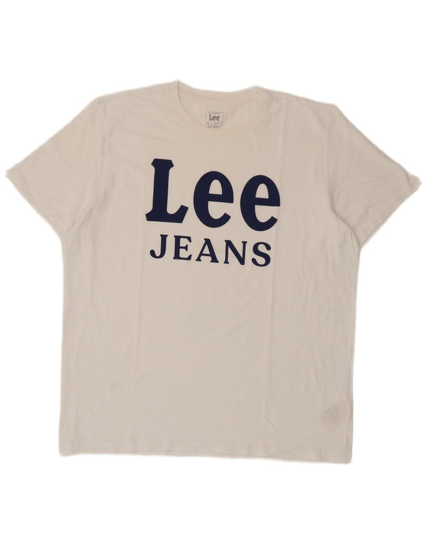 Camiseta masculina Lee Regular Fit Graphic Top XL algodão branco