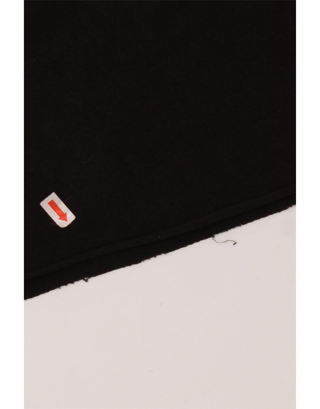 KAPPA Camiseta Feminina Crop Oversized Gráfico Reino Unido 10 Pequeno Algodão Preto