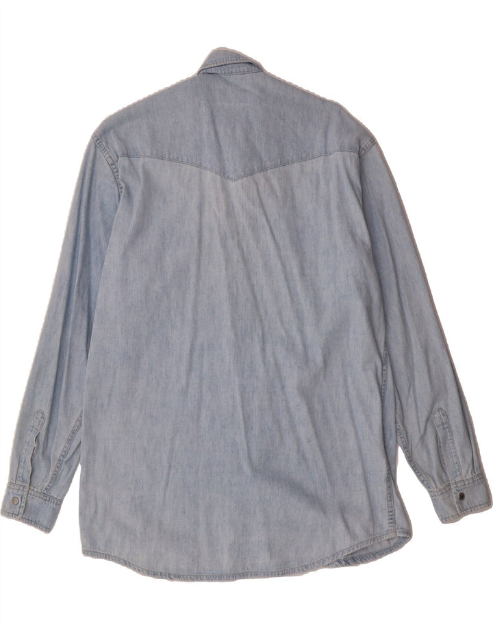 MUSTANG Mens Denim Shirt Small Blue Vintage Mustang and Second-Hand Mustang from Messina Hembry 