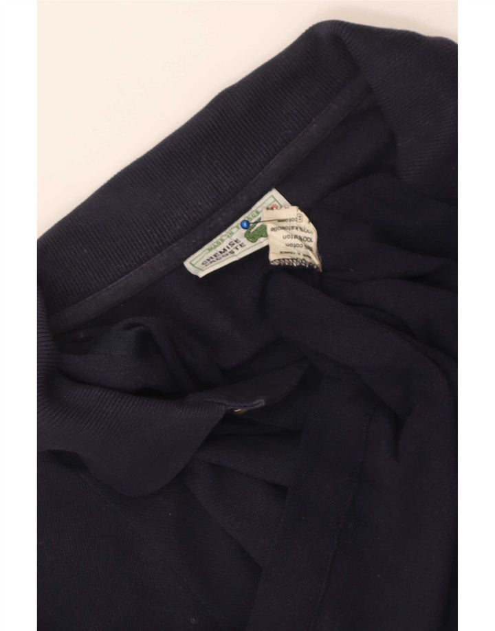 Camisa polo masculina Lacoste XS azul marinho algodão