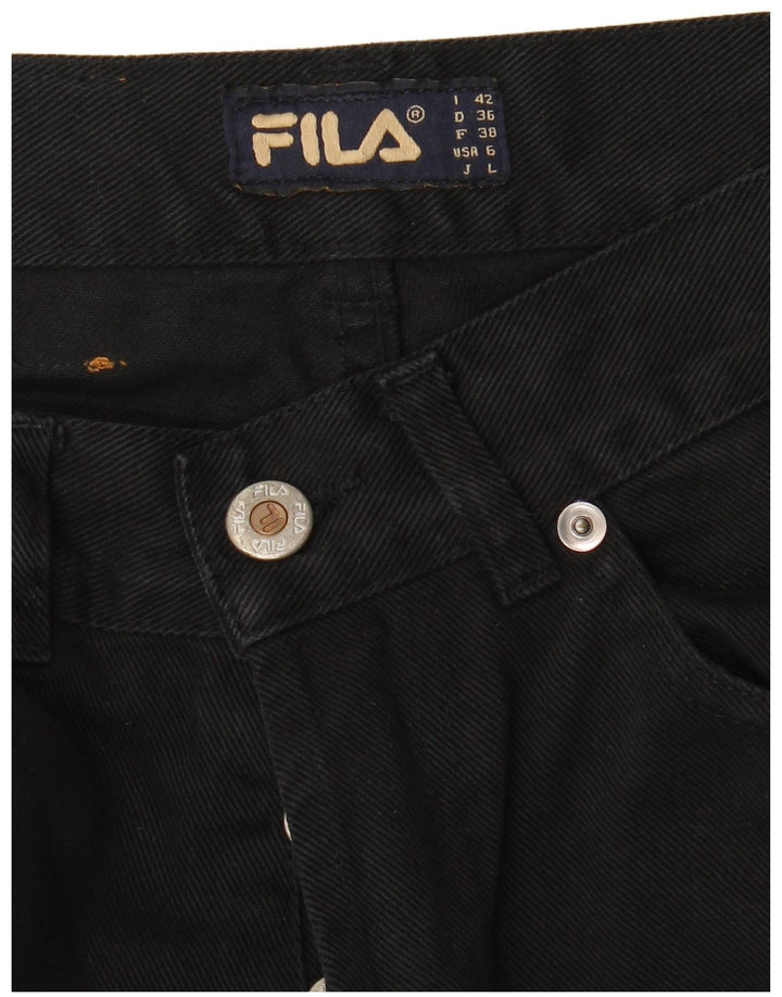 Fila Jeans Tapered Feminino IT 42 Médio W28 L27 Preto