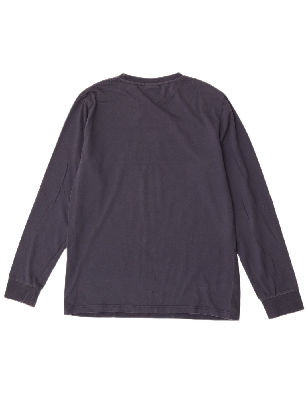 Ellesse Mens Regular Fit Gráfico Top Manga Longa Médio Algodão Azul Marinho