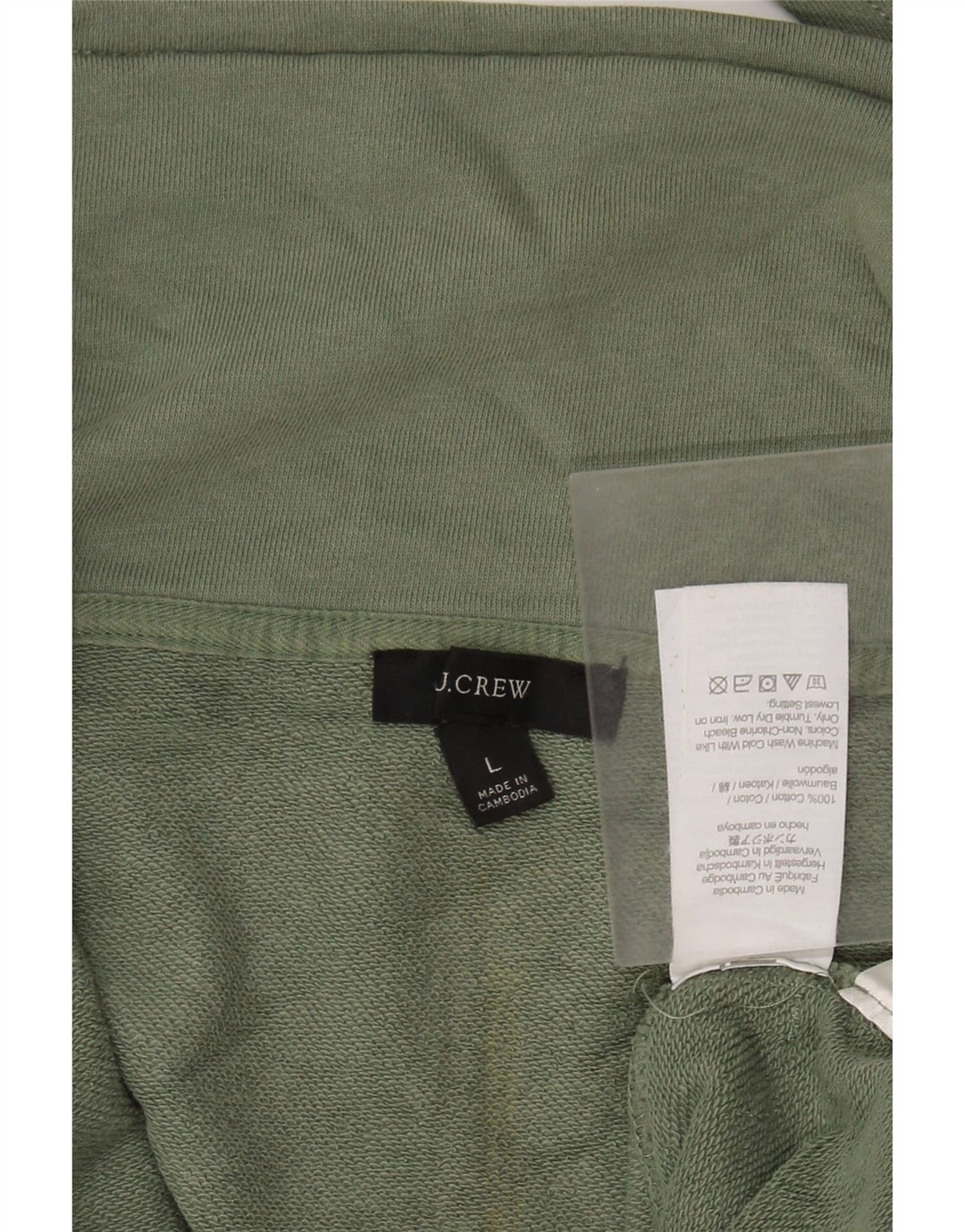 J. CREW Suéter feminino grande com zíper e gola redonda Reino Unido 16 grande verde