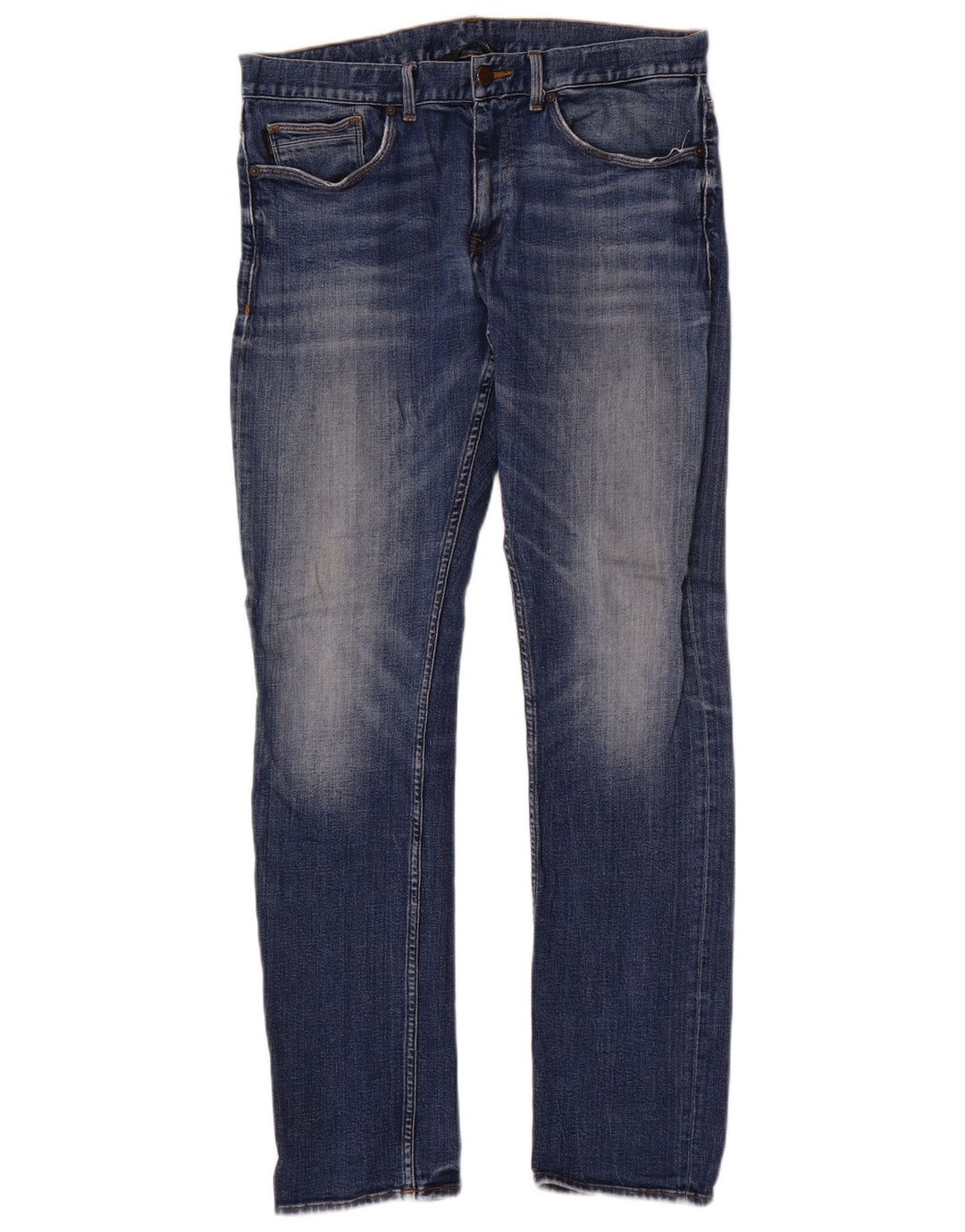 Calvin Klein Masculino Slim Jeans W33 L32 Azul Algodão