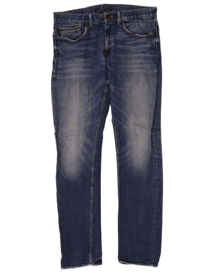 Calvin Klein Masculino Slim Jeans W33 L32 Azul Algodão