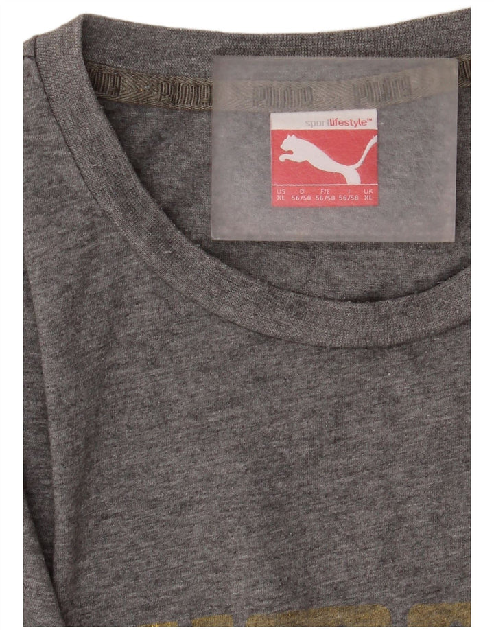 Camiseta Puma Masculina Graphic Top XL Cinza