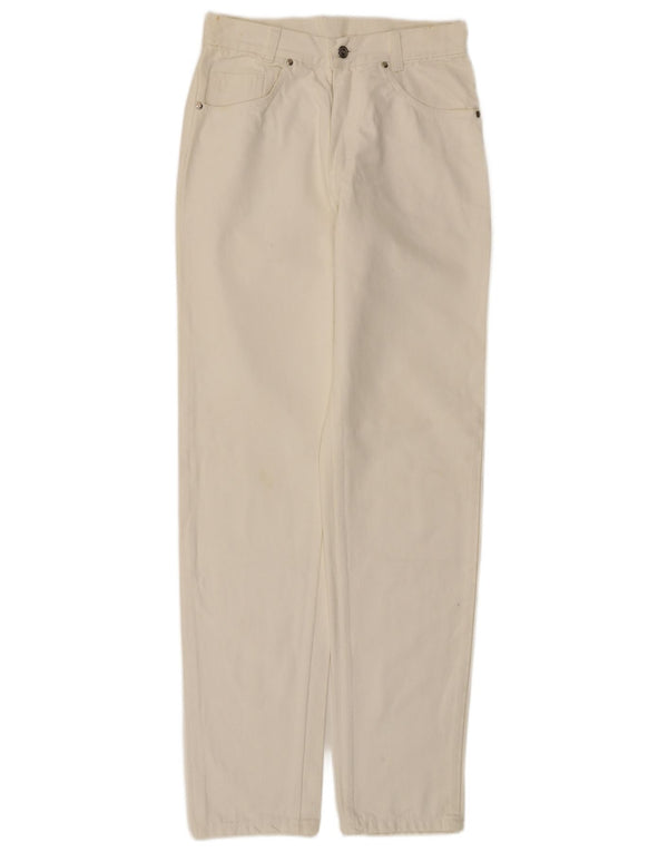 Mash Mens Tapered Jeans IT 48 Médio W32 L33 Algodão Branco