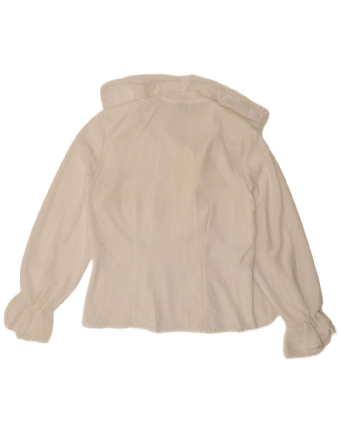 Blusa feminina Primavera Firenze de grandes dimensões UK 16 poliéster branco grande