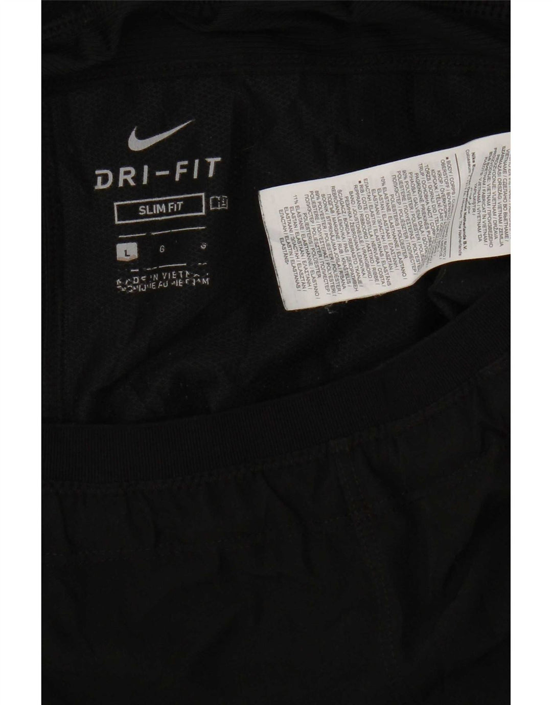 Shorts esportivos masculinos Nike Dri Fit Graphic Slim Fit grande poliéster preto