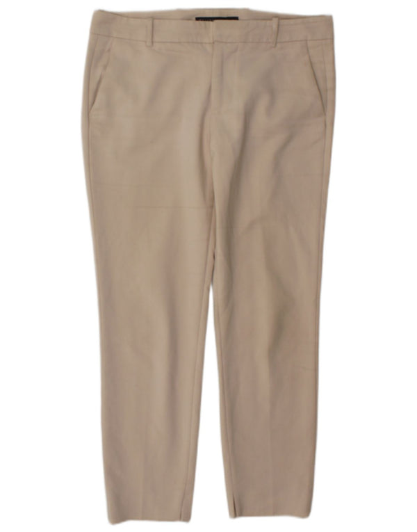 Zara Calça Chino Feminina Slim Médio W28 L26 Algodão Bege