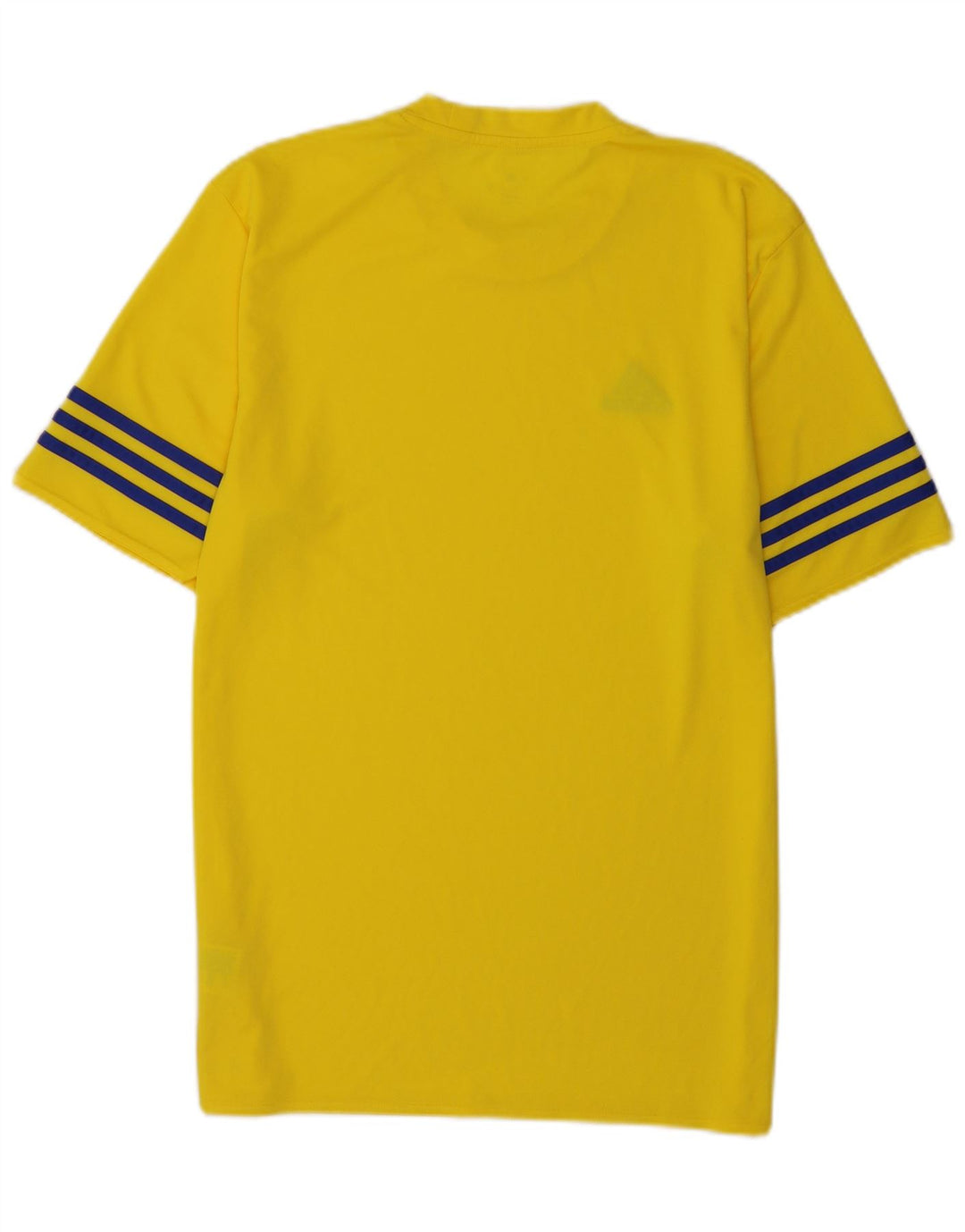 Adidas Mens Climalite Camiseta Top Médio Poliéster Amarelo