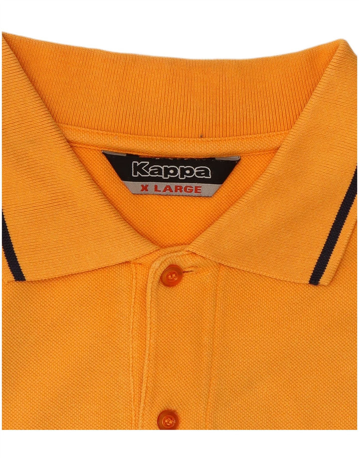Camisa polo masculina KAPPA XL laranja algodão