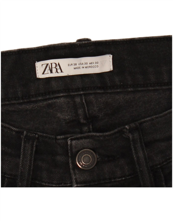 ZARA Mens Slim Jeans EU 38 Pequeno W30 L31 Preto