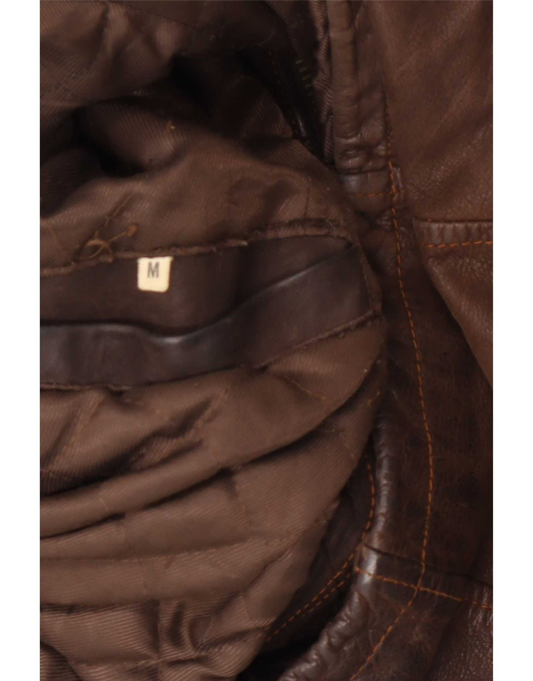 Jaqueta de couro masculina Douglas Loose Fit UK 38 marrom médio