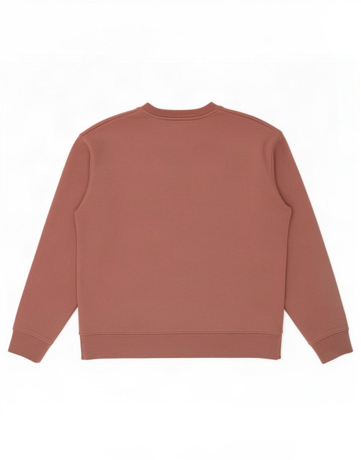 Zara moletom feminino jumper UK 14 algodão marrom médio