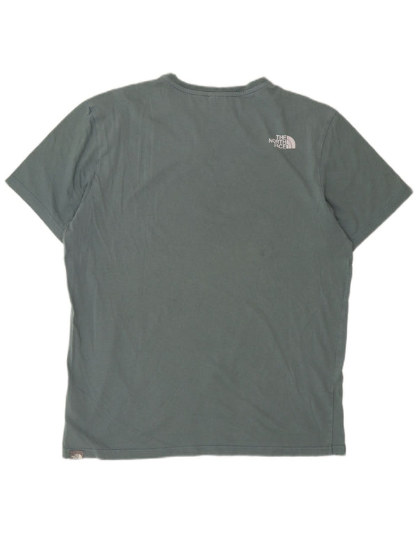Camiseta masculina THE NORTH FACE Top grande de algodão verde