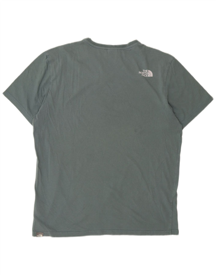 Camiseta masculina THE NORTH FACE Top grande de algodão verde