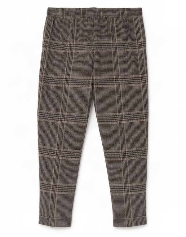 Calças cortadas femininas Marks & Spencer UK 16 grandes W34 L26 cinza