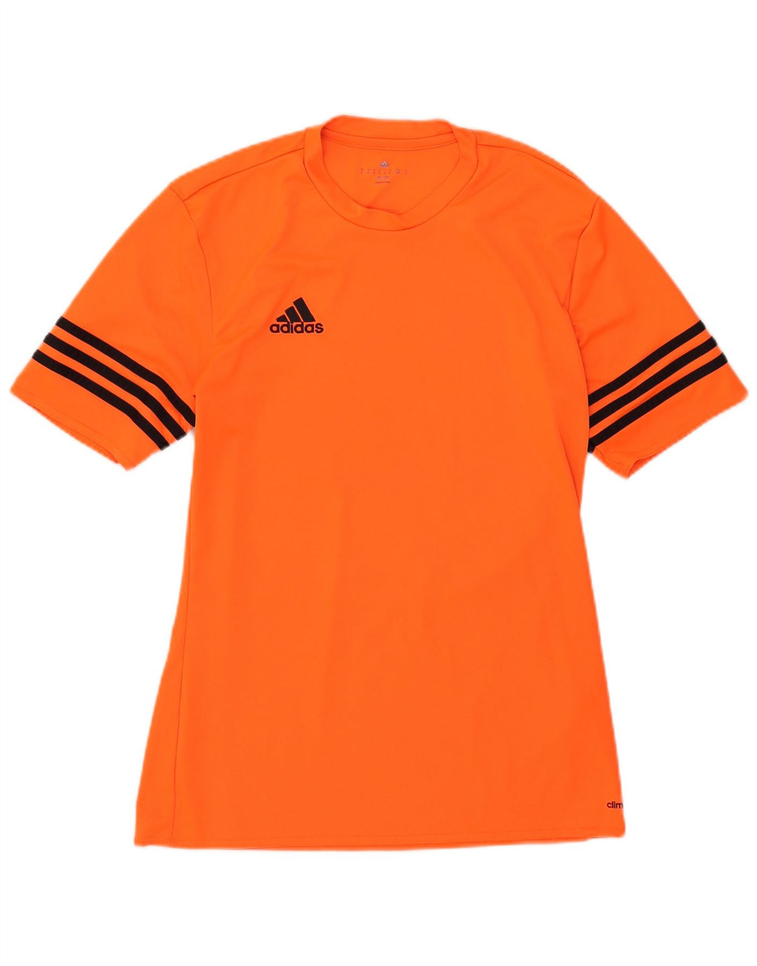 Adidas Mens Climalite Camiseta Top Pequeno Laranja Poliéster
