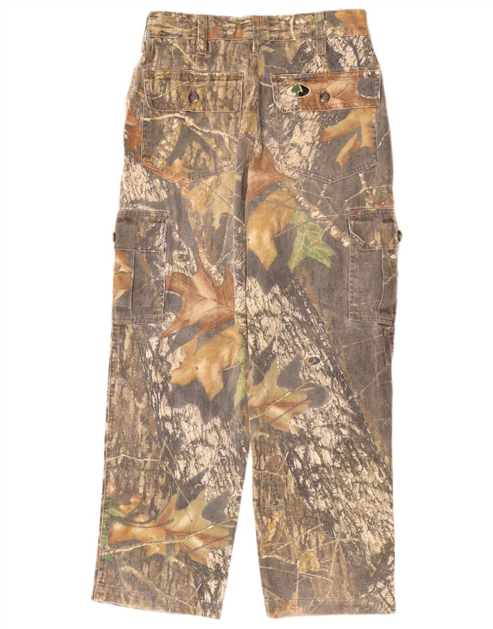 Calças cargo Russell Athletic Boys 10-11 anos W23 L25 cinza médio