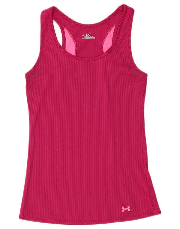 Nike Womens Heat Gear Vest Top UK 12 Médio Rosa